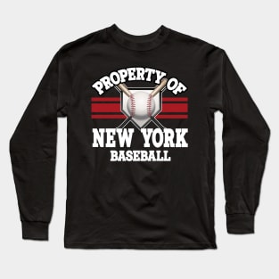 Proud Name New York Graphic Property Vintage Baseball Long Sleeve T-Shirt